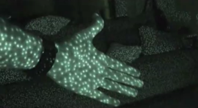 Kinect's projected infrared dot pattern.